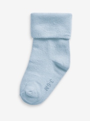 modra - 4 paket Roll Top Baby Socks (0mths-2yrs) - Slika 4 iz 5