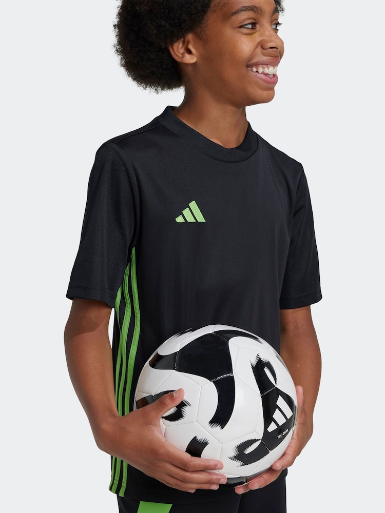 adidas Black/Green Tabela 23 Jersey - Image 1 of 5