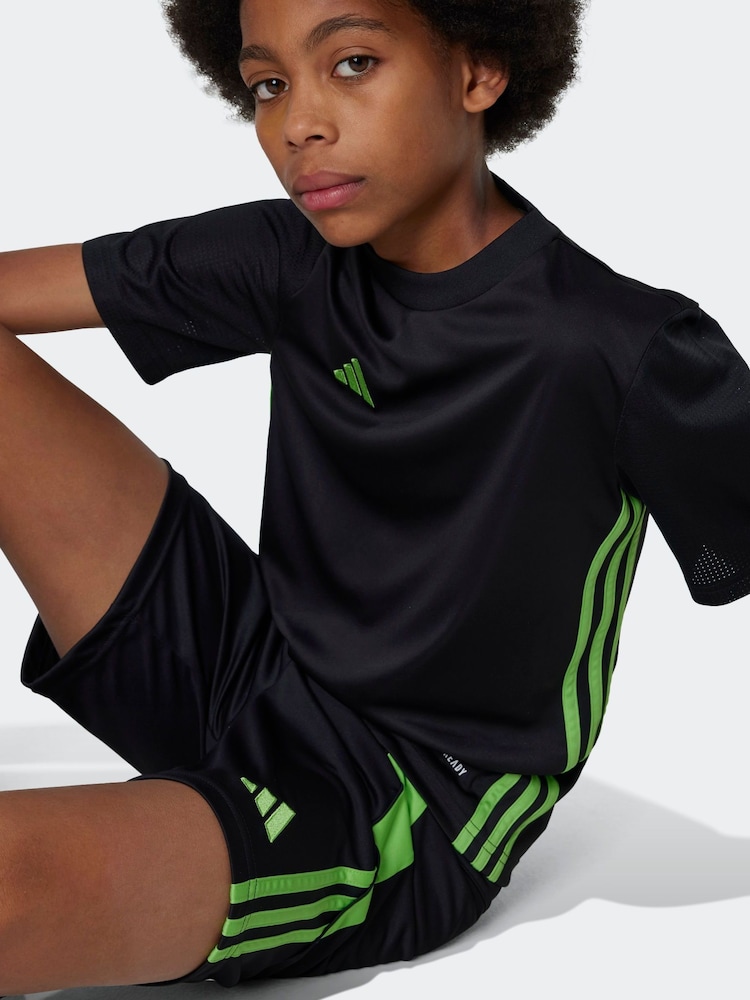 adidas Black/Green Tabela 23 Jersey - Image 3 of 5