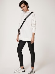 Mint Velvet Black Faux Leather Leggings - Image 4 of 6