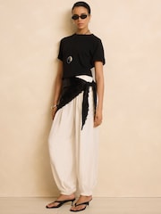 Mint Velvet Black Ultimate Cotton T-Shirt - Image 4 of 7