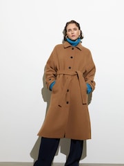 French Connection Fawn Felt Coat - Image 1 of 1