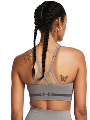 Under Armour Grey Seamless Low Long Bra - Image 2 of 8