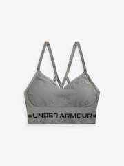 Under Armour Grey Seamless Low Long Bra - Image 8 of 8