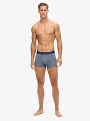Superdry Navy Marl/Grey Marl Boxer Shorts 3 Pack - Image 2 of 6