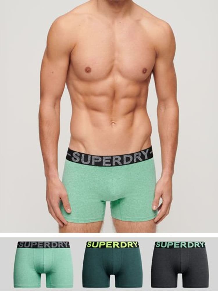Superdry Green Boxer Shorts 3 Pack - Image 16 of 16