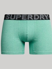 Superdry Green Boxer Shorts 3 Pack - Image 5 of 7