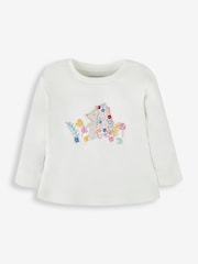 JoJo Maman Bébé Cream 2-Pack Hedgehog Jersey Pyjamas - Image 10 of 10