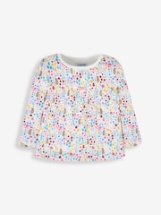 JoJo Maman Bébé Cream 2-Pack Hedgehog Jersey Pyjamas - Image 6 of 10