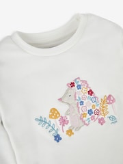 JoJo Maman Bébé Cream 2-Pack Hedgehog Jersey Pyjamas - Image 9 of 10