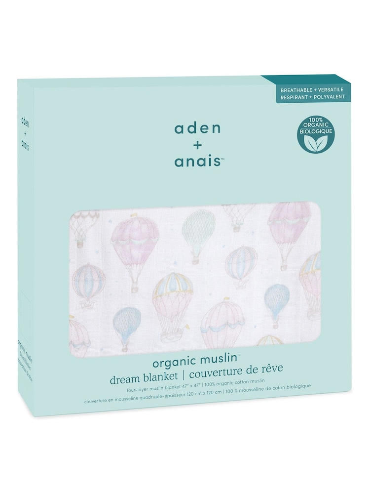 Aden + Anais Animal Одеяло Kingdom из органического хлопкового муслина Dream - Изображение 4 4