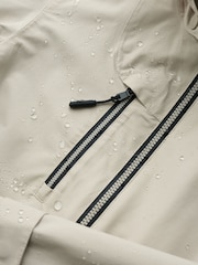 Seasalt Cornwall Mid Natural Petite Coverack Waterproof Coat - Image 5 of 5