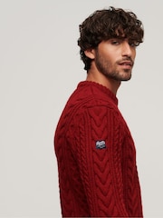 Superdry Red Jacob Crew Jumper - Image 3 of 6