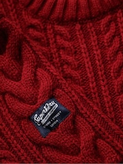 Superdry Red Jacob Crew Jumper - Image 6 of 6