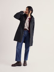 Seasalt Cornwall Dark Blue Petite Coverack Waterproof Coat - Image 1 of 4