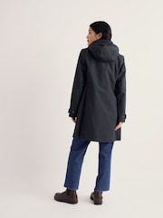 Seasalt Cornwall Dark Blue Petite Coverack Waterproof Coat - Image 3 of 4