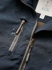 Seasalt Cornwall Dark Blue Petite Coverack Waterproof Coat - Image 4 of 4