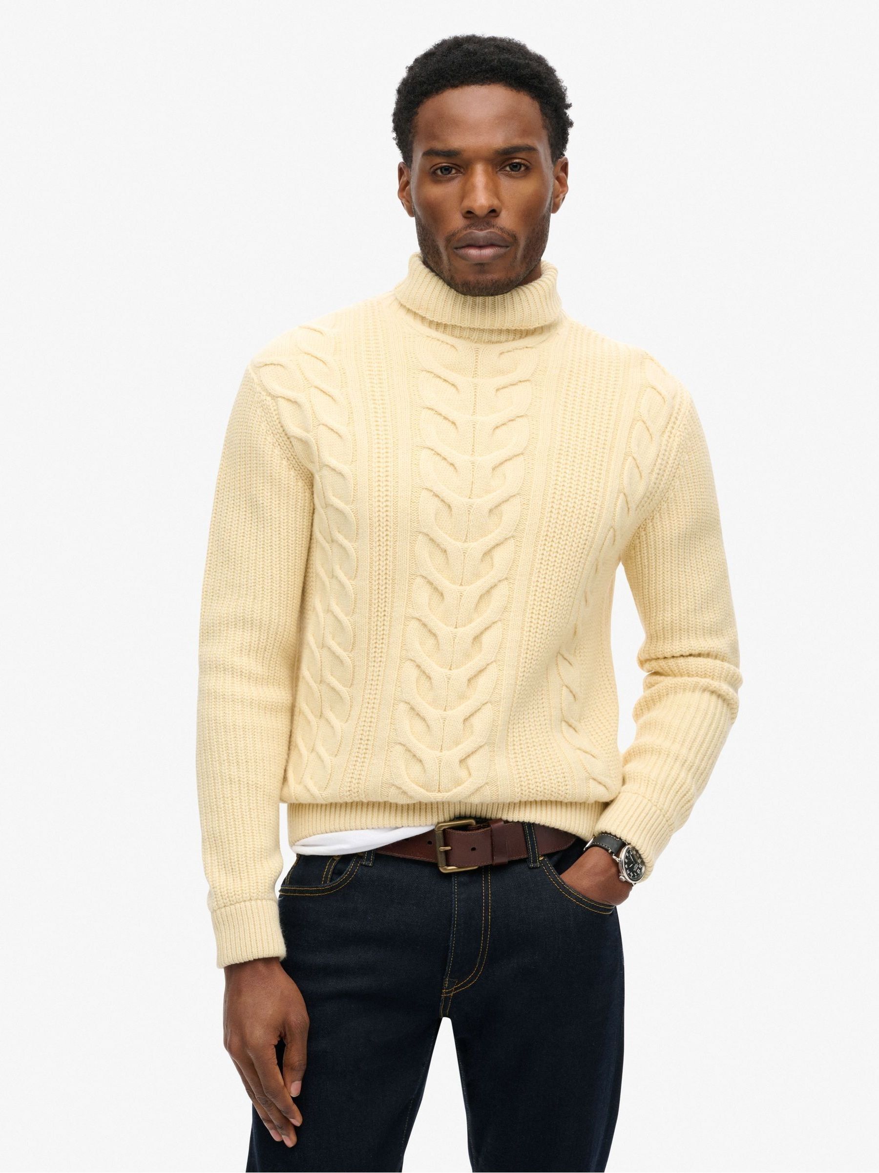 Superdry cream jumper outlet