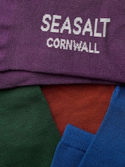 Seasalt Cornwall Green Sailor Socks 4 Pack - Image 2 of 2
