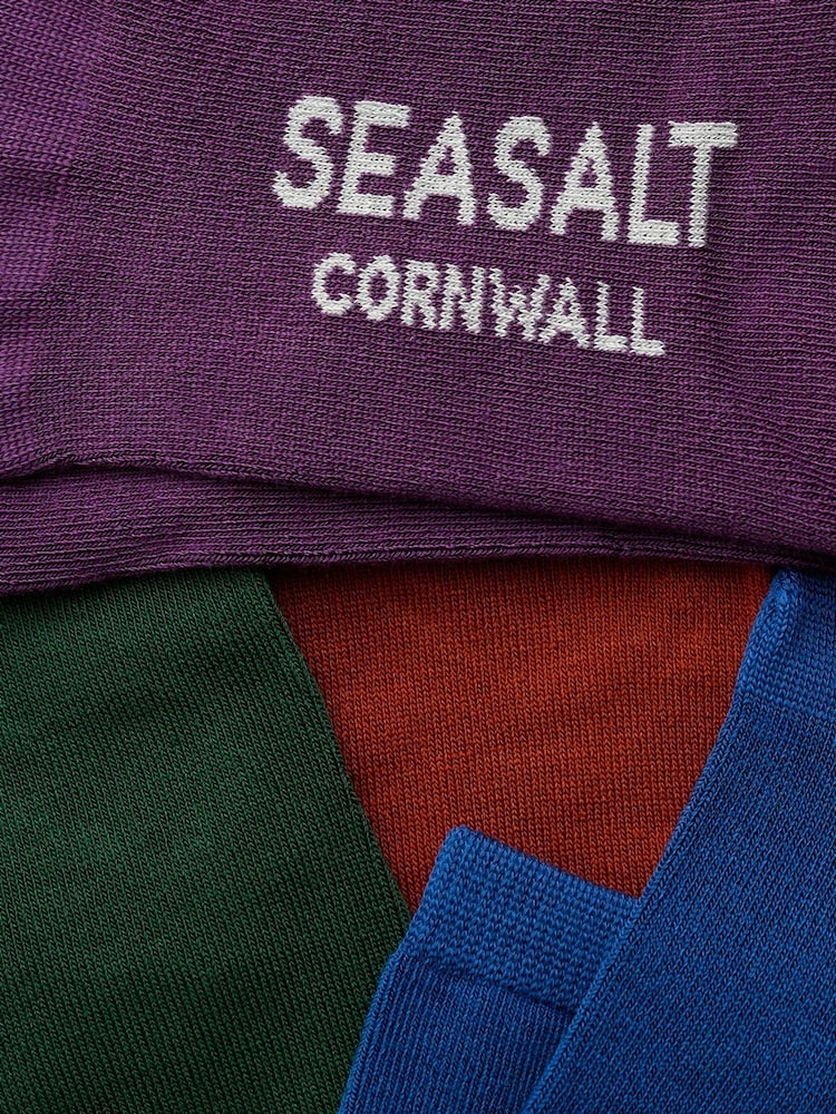 Seasalt Cornwall Green Sailor Socks 4 Pack - Image 2 of 2