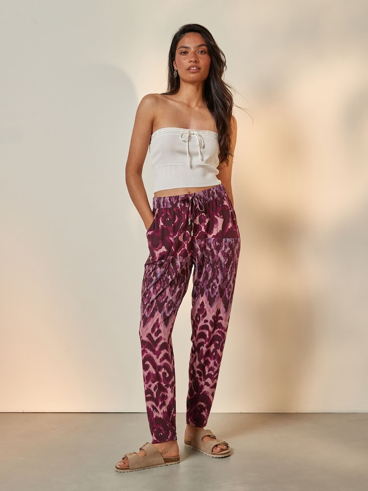 Purple Jersey Joggers - Image 1 of 6
