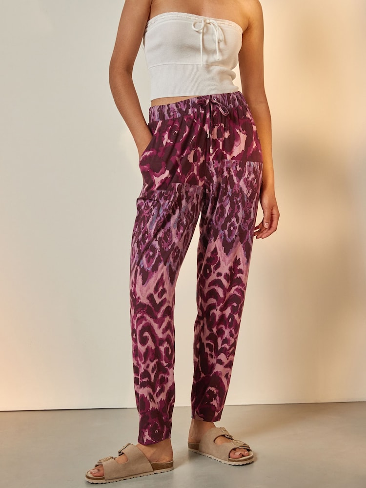 Purple Jersey Joggers - Image 2 of 6