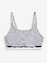 Black/Grey Maternity Nursing Crop Ultimate Comfort Tops 2 Pack - Image 10 of 11