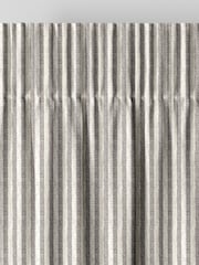 Emily Bond Grey Oscar Stripe Made to Measure Curtains - Image 6 of 9