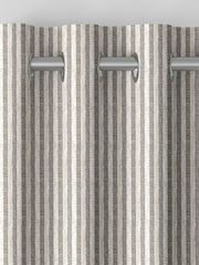 Emily Bond Grey Oscar Stripe Made to Measure Curtains - Image 7 of 9
