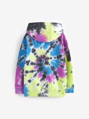 Bunt/Schwarz - Kapuzensweatshirt in Batikoptik (3-16 Jahre) - Bild 11 von 12