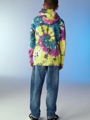 Multi/Black Tie Dye Hoodie (3-16yrs) - Image 4 of 7
