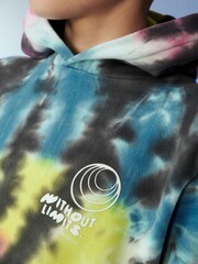 Multi/Black Tie Dye Hoodie (3-16yrs) - Image 5 of 7