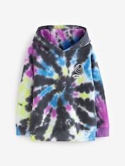 Multi/Black Tie Dye Hoodie (3-16yrs) - Image 6 of 7