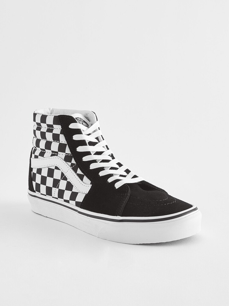 Vans Mens SK8 Hi Check Trainers - Image 2 of 5