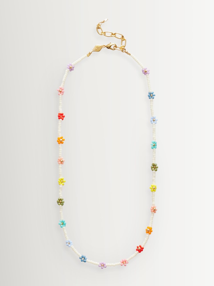 Anni Lu White Flower Power Necklace - Image 1 of 1