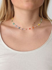 Anni Lu White Flower Power Necklace - Image 2 of 2
