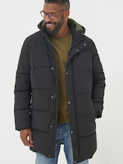 FatFace Black Launton Longline Puffer Jacket - Image 2 of 5