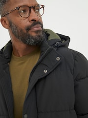 FatFace Black Launton Longline Puffer Jacket - Image 4 of 5