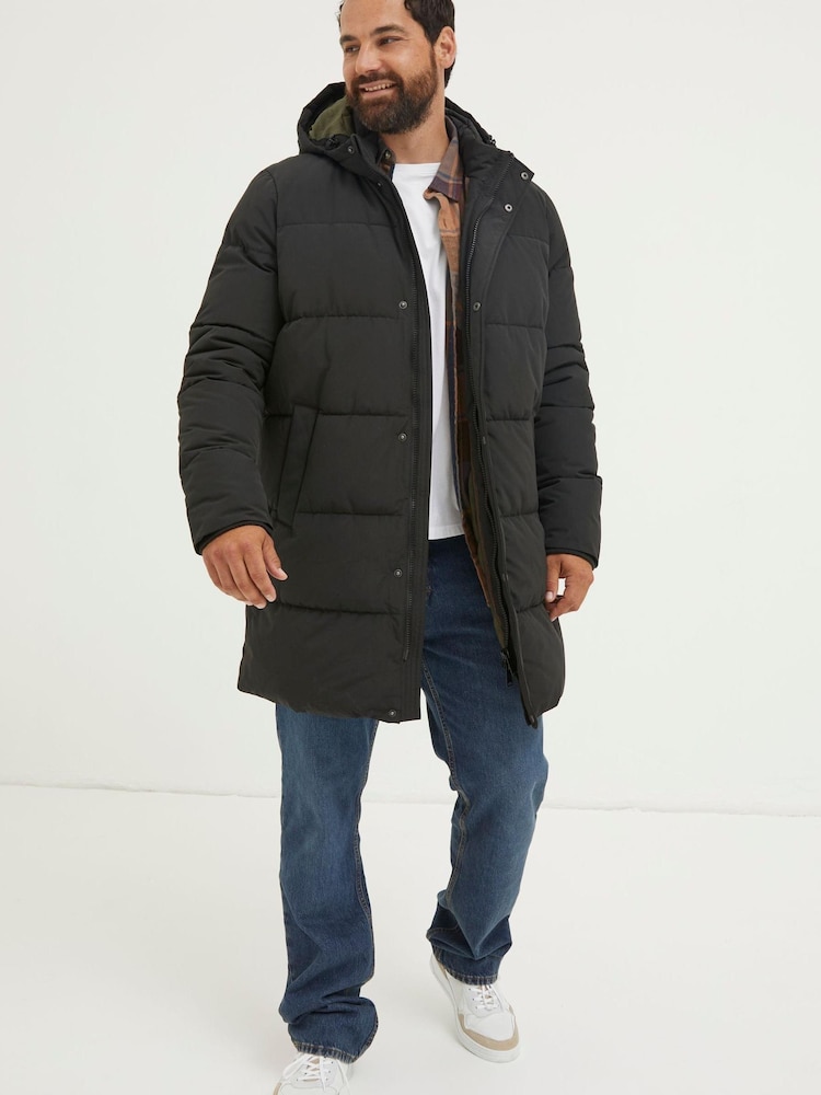 FatFace Black Launton Longline Puffer Jacket - Image 5 of 5