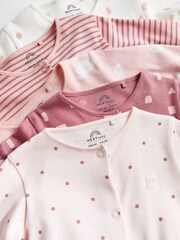 Pink Baby Sleepsuits 5 Pack (0-2yrs) - Image 10 of 14