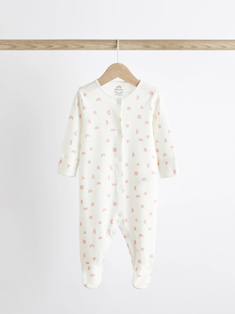 Pink Baby Sleepsuits 5 Pack (0-2yrs) - Image 5 of 14