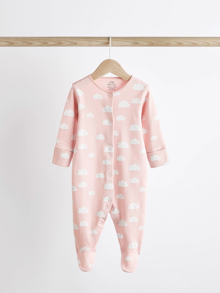 Pink Baby Sleepsuits 5 Pack (0-2yrs) - Image 6 of 14