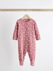 Pink Baby Sleepsuits 5 Pack (0-2yrs) - Image 8 of 14