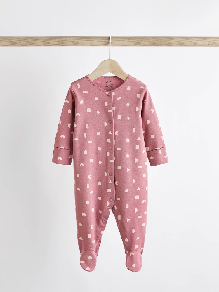 Pink Baby Sleepsuits 5 Pack (0-2yrs) - Image 8 of 14