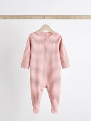 Pink Baby Sleepsuits 5 Pack (0-2yrs) - Image 9 of 14