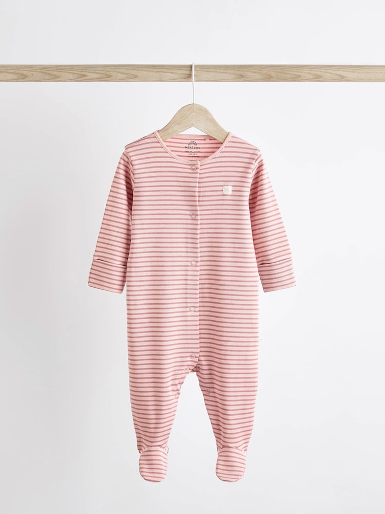Pink Baby Sleepsuits 5 Pack (0-2yrs) - Image 9 of 14