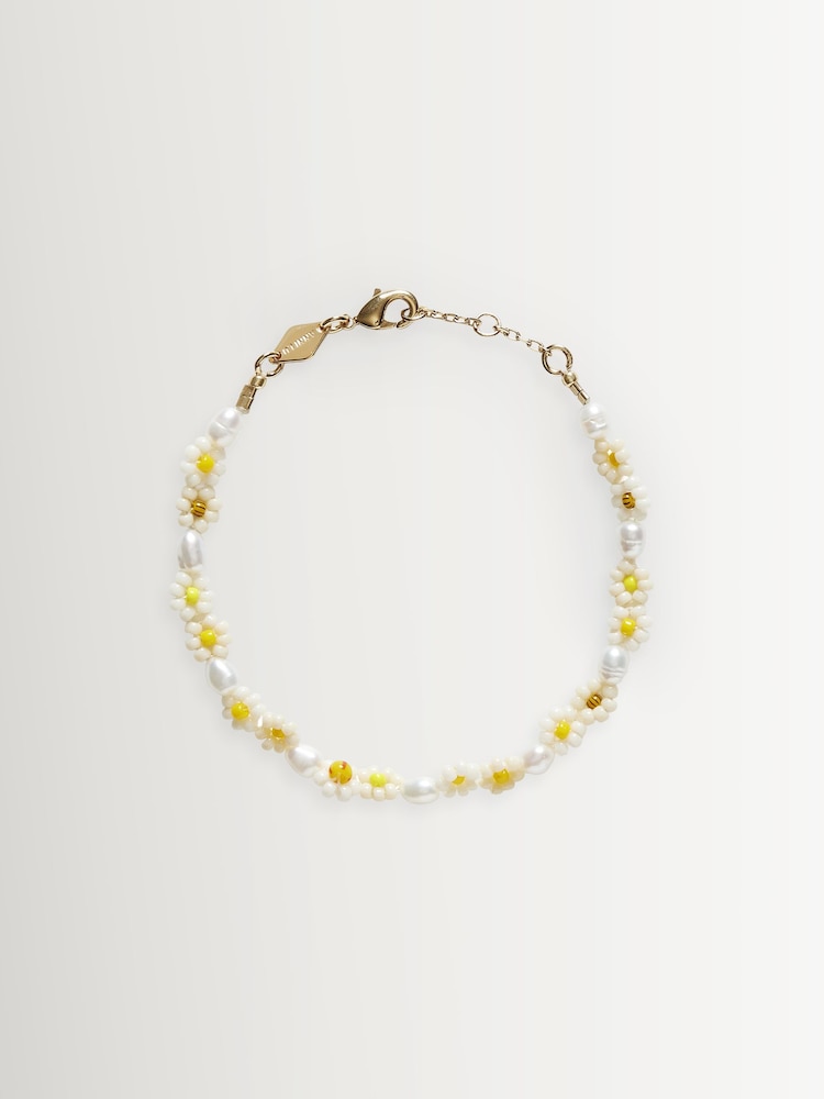 Anni Lu White DAISY Bracelet - Image 1 of 1