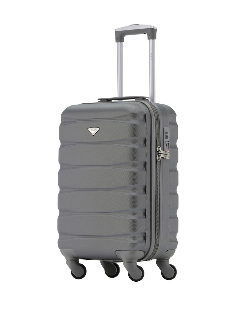 Flight Knight 55x35x20cm 4 Wheel ABS Hard Case Cabin Carry On Hand Luggage - Image 1 of 7