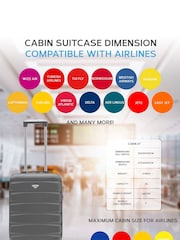 Flight Knight 55x35x20cm 4 Wheel ABS Hard Case Cabin Carry On Hand Luggage - Image 6 of 7