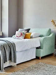 Willow & Hall Aqua Blue Atworth Sofa Bed - Image 4 of 5